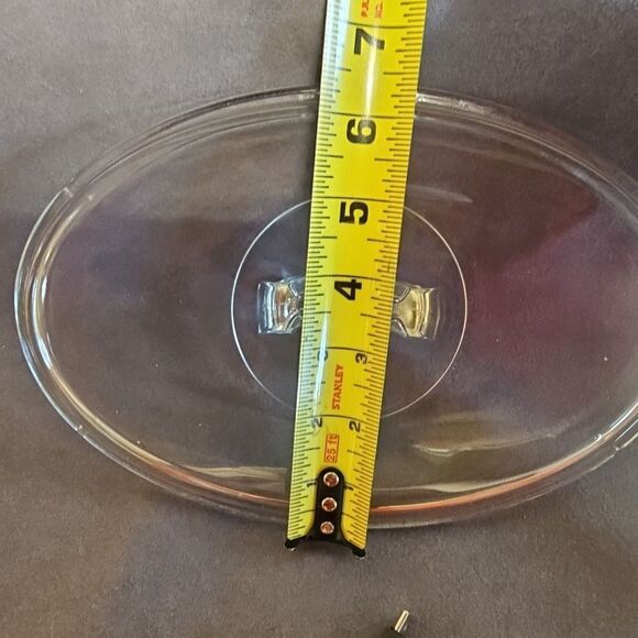 Pyrex L-31-C Oval Lid, Corning White Flora, Fits 1.25 Quart Casserole - Picture 3 of 10